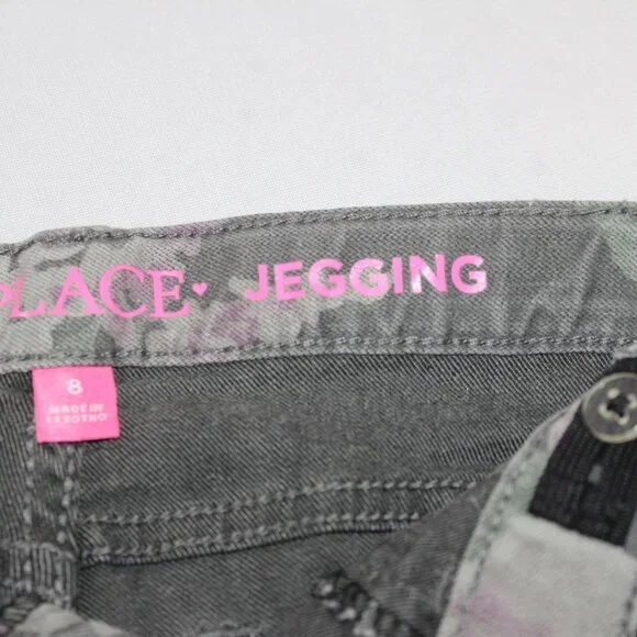 The Children's Place Gray Floral Jeggings - Picture 7 of 9